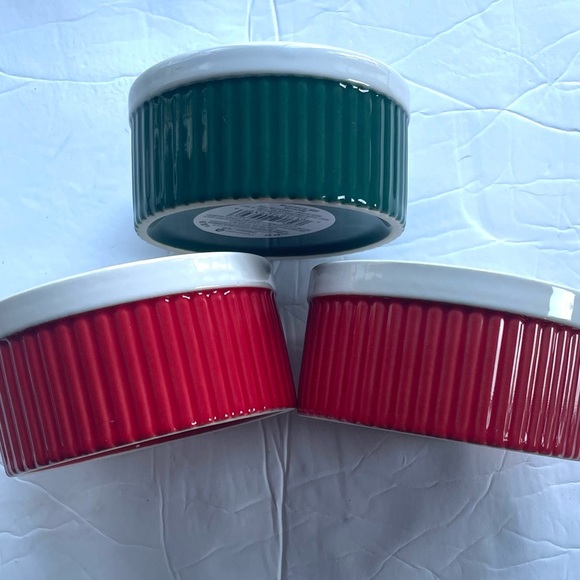 Ceramic 4" Holiday Ramekins 3 PIECES Celebrate It - Picture 2 of 7